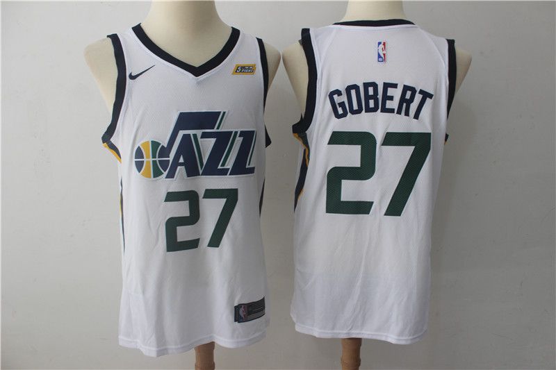 Men Utah Jazz #27 Gobert White Nike NBA Jerseys->memphis grizzlies->NBA Jersey